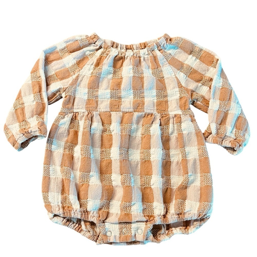 Rylee + Cru Tan and Cream Baby Romper - Picture 8 of 8